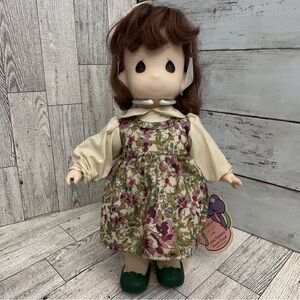 Pumpkin Precious Moments First Edition Garden of Friends Doll October#1464 Stand